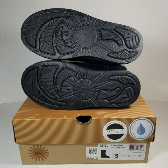 Women's UGG Boots Palisade Black Size 5 NEW - Picture 4 of 5